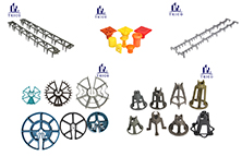 Various Concrete Reinforcement Wire Mesh Rebar Supporting Plastic Spacers & Plastic Building Material