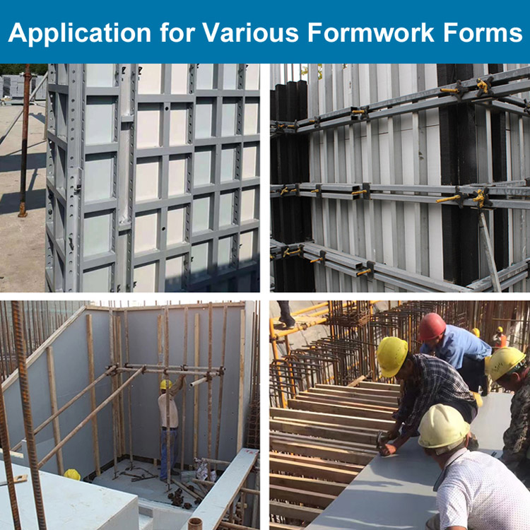 Reuse 60-100 Times Hollow PP Plastic Formwork for Concrete Construction