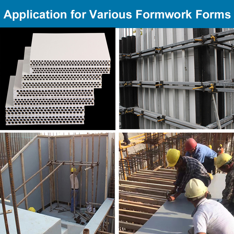 New Design Round Hole Plastic Formwork Board 15mm and 18mm for Wall Concrete Construction