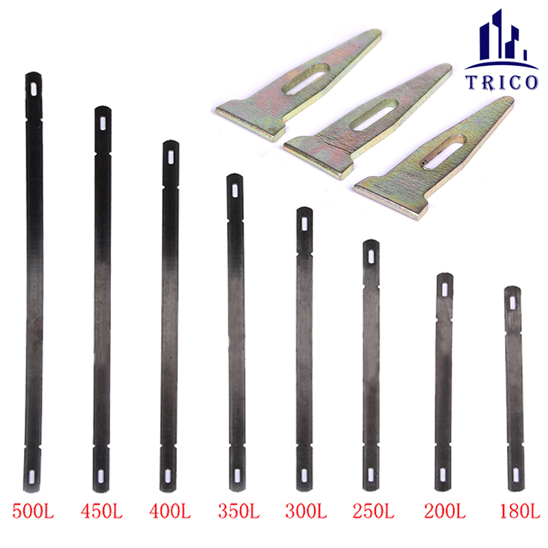 Korea Formwork Wedge Standard Wedge Bolt Hebei Concrete Form Flat Tie