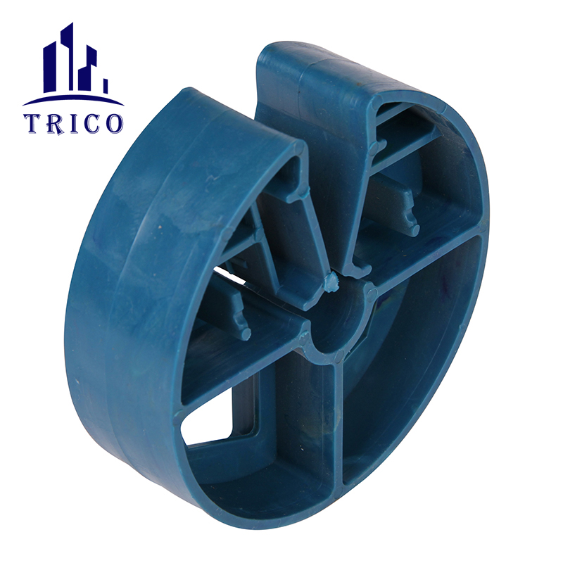 Heavy Duty Plastic Rebar Wheel Spacer For Concrete Construction