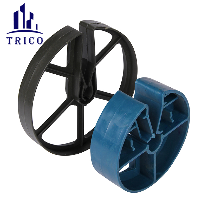 Heavy Duty Plastic Rebar Wheel Spacer For Concrete Construction