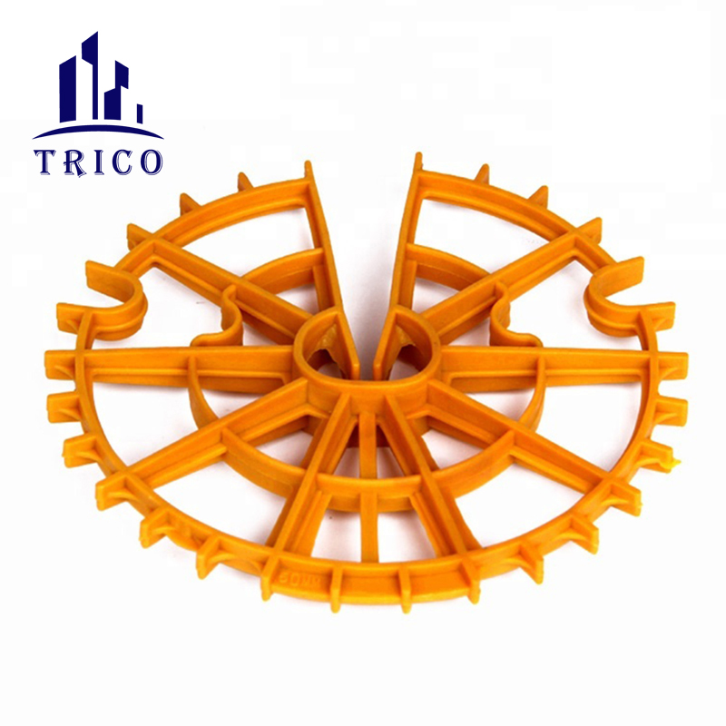 High Quality Plastic Rebar Wheel Spacer For Concrete Construction
