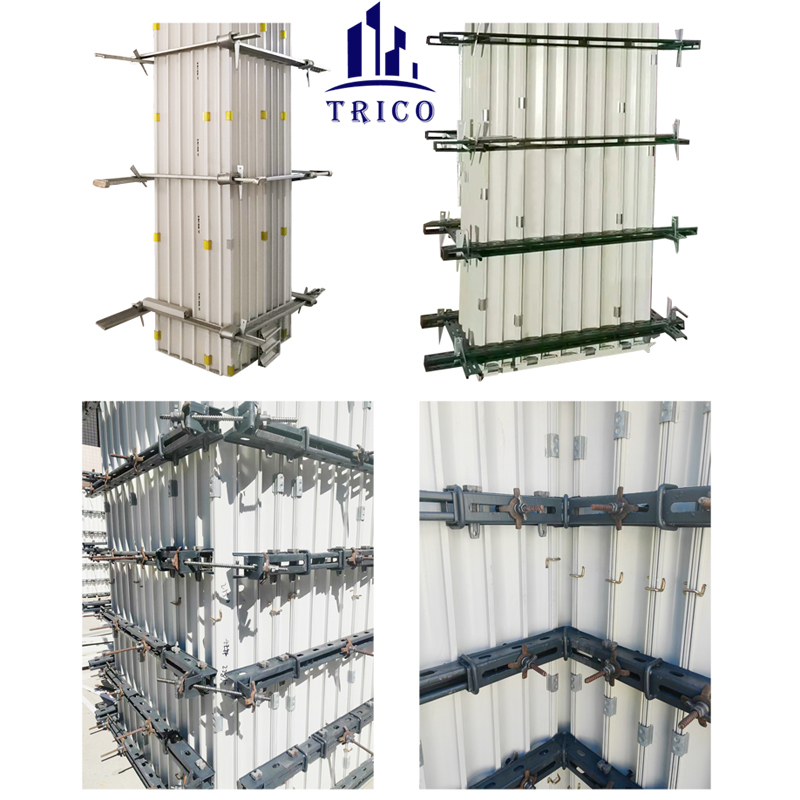 Reuse 60-100 Times New Material Column Formwork  for Square Column Concrete Construction