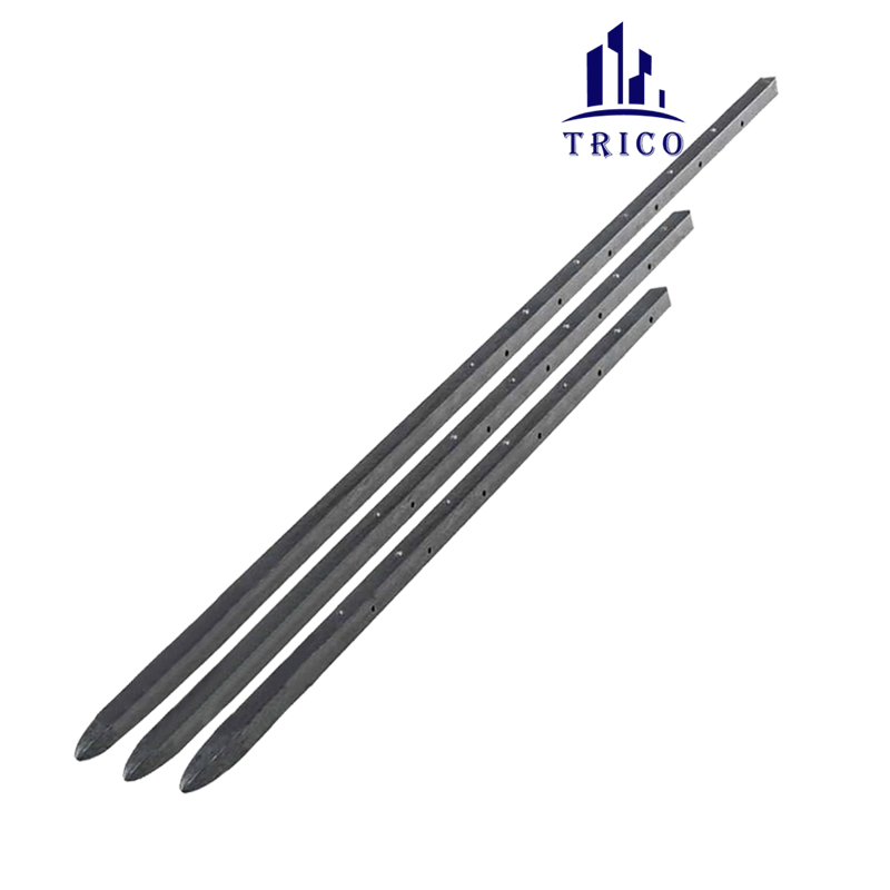 Construction Concrete Form Round/Square/Flat Steel Nail Stake With Holes