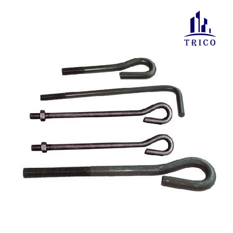 Hot Dipped Galvanized L Hook Anchor Bolts with Nut & Washer