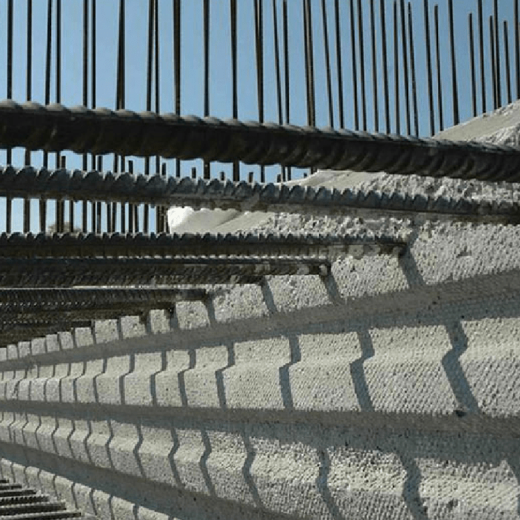 Hy-Rib Mesh for Concrete Permanent Stopend Formwork