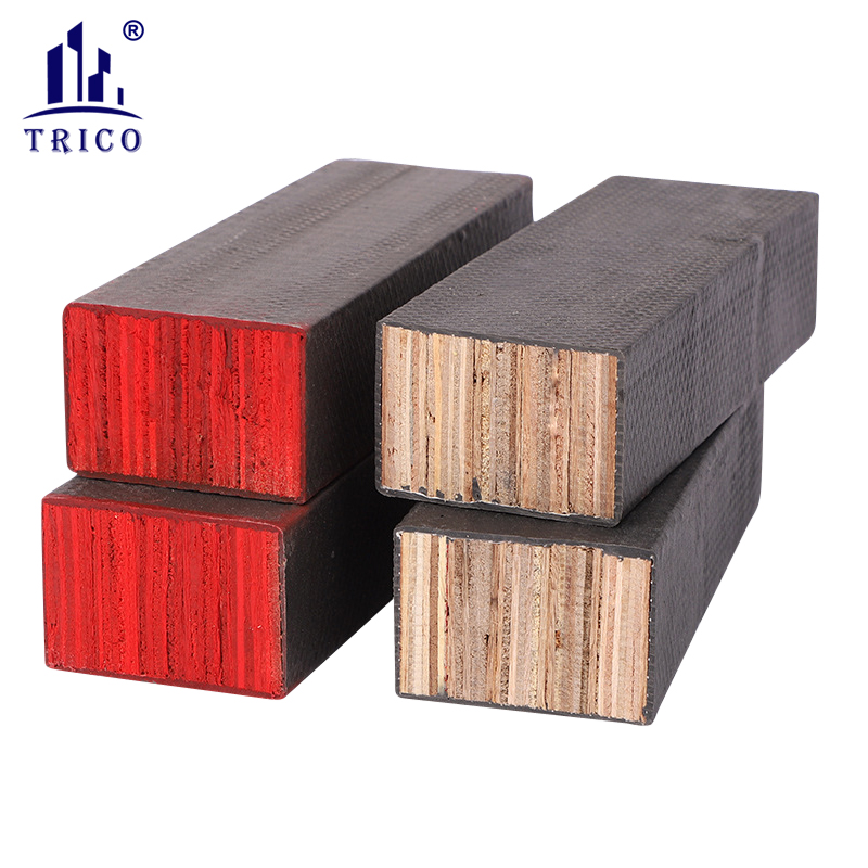 Reuse 100-150 Times Plastic Coated Formwork Lumber Beam for Concrete Construction