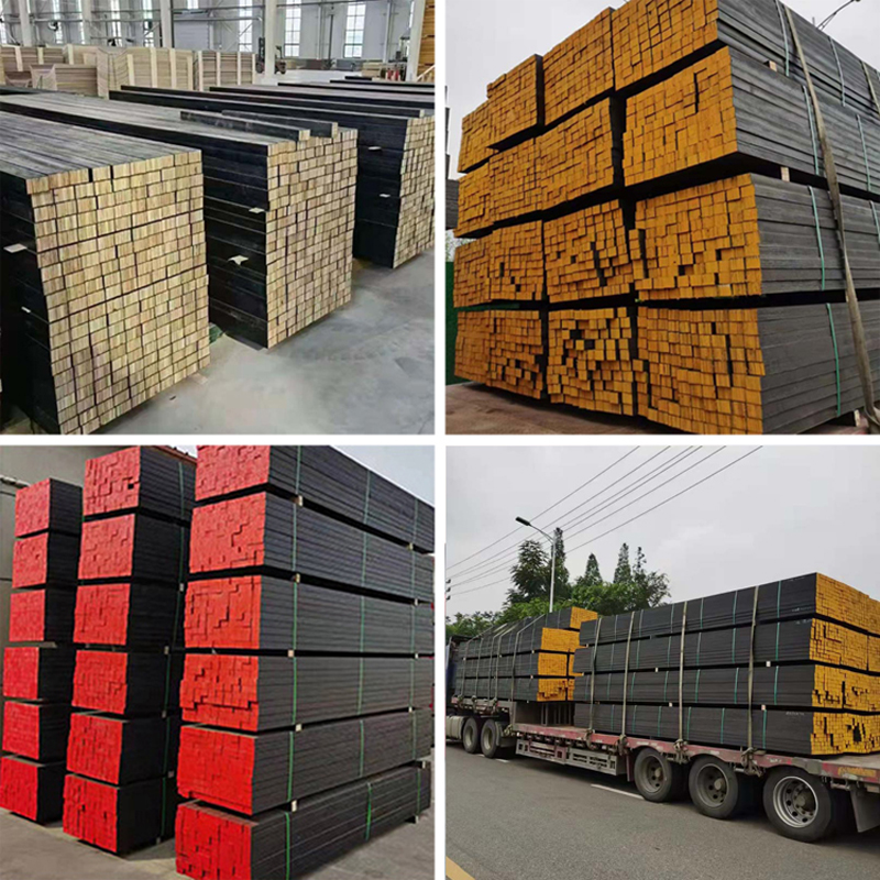 Reuse 100-150 Times Plastic Coated Formwork Lumber Beam for Concrete Construction