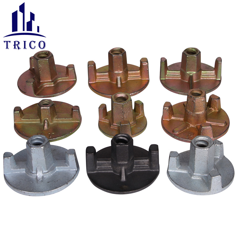 D15 D20 Concrete Wall Formwork Tie Rod System 15/17mm Tie Rod Wing Nut for Concrete Formwork