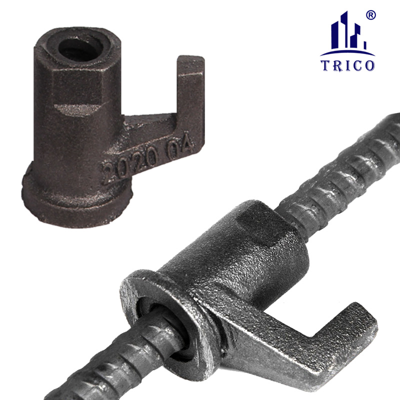 180KN 15/17mm Cast Iron Wing Nut with One Arm  for Formwork Tie Rod System