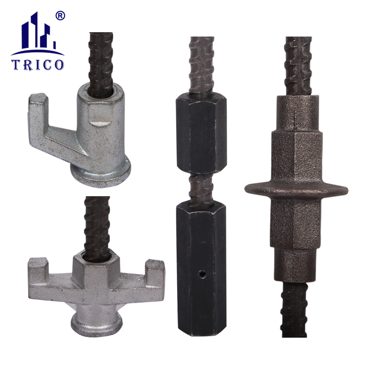 180KN 15/17mm Cast Iron Wing Nut with One Arm  for Formwork Tie Rod System