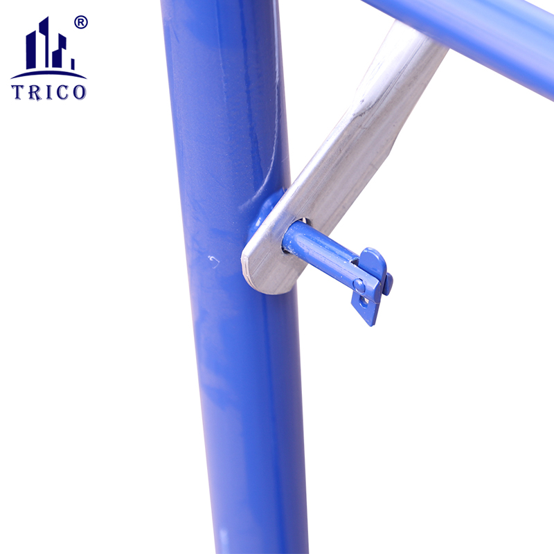 American Ladder Frame Scaffold H Frame Ladder Scaffolding For Building Construction