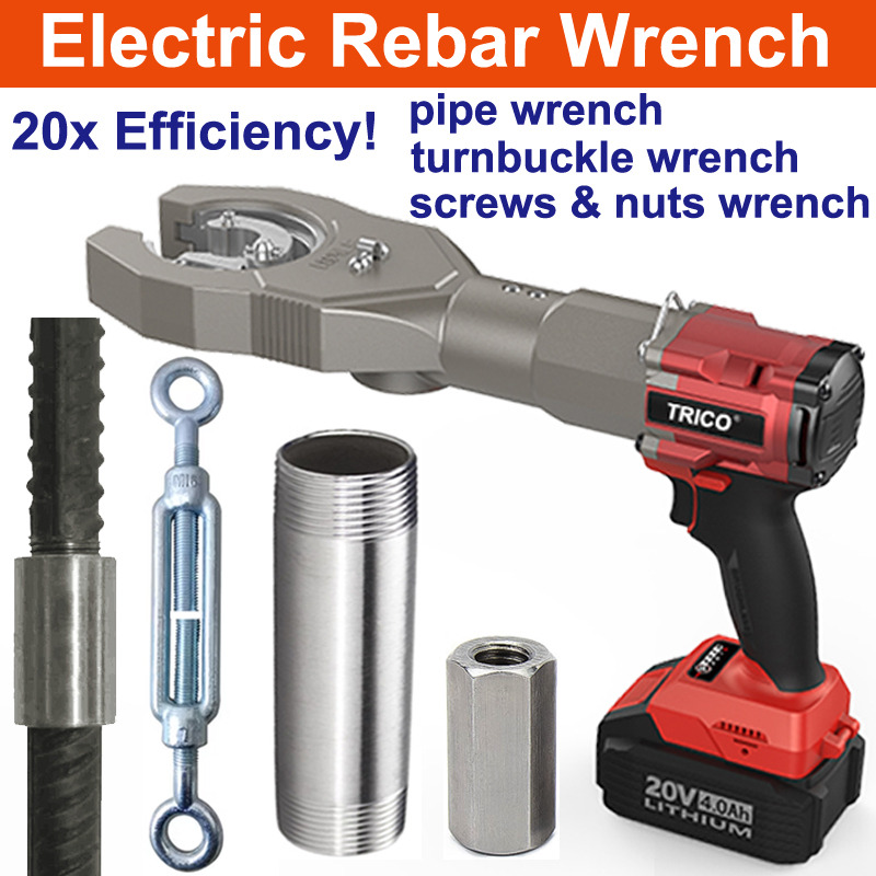 INT Compatible Battery-Powered Electric Rebar Connecting Torque Wrench, Electric Pipe Wrench, Electric Turnbuckle Bolt Wrench, Electric Nut and Bolt Wrench