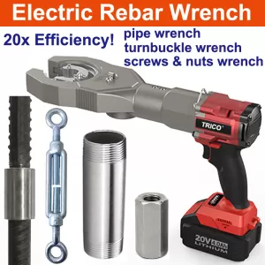 INT Compatible Battery-Powered Electric Rebar Connecting Torque Wrench, Electric Pipe Wrench, Electric Turnbuckle Bolt Wrench, Electric Nut and Bolt Wrench