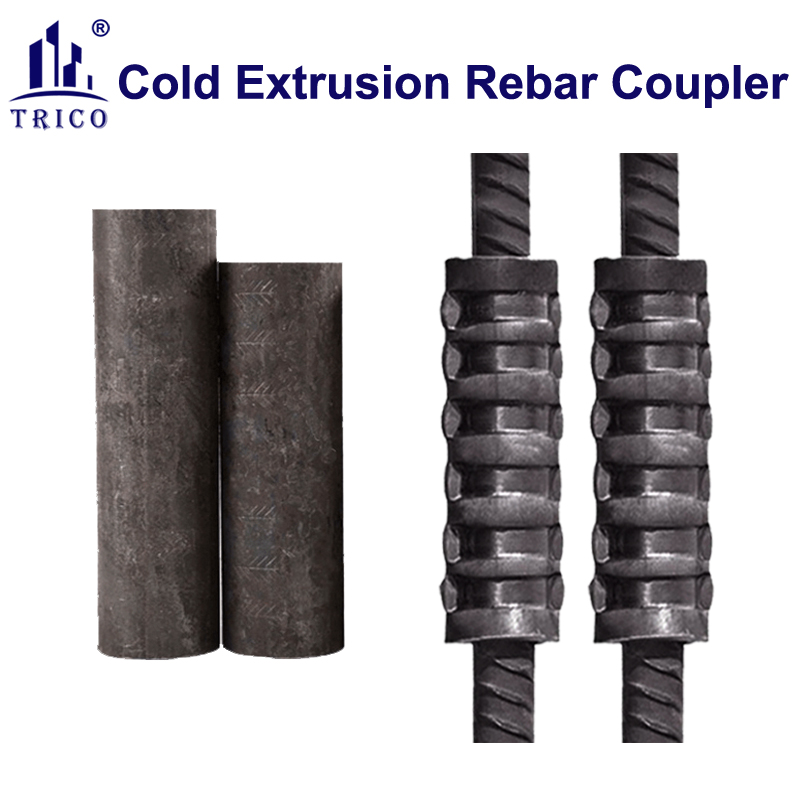 Cold Extrusion Rebar Coupler For Concrete Construction  Rebar Splicing Coupler